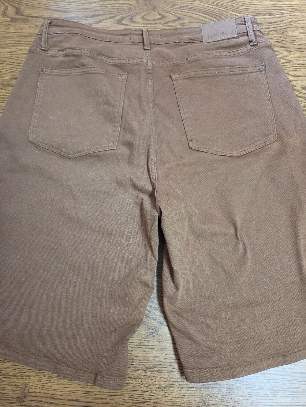 Judy Blue Rust Brown Denim Shorts Size 18W - Picture 3 of 11